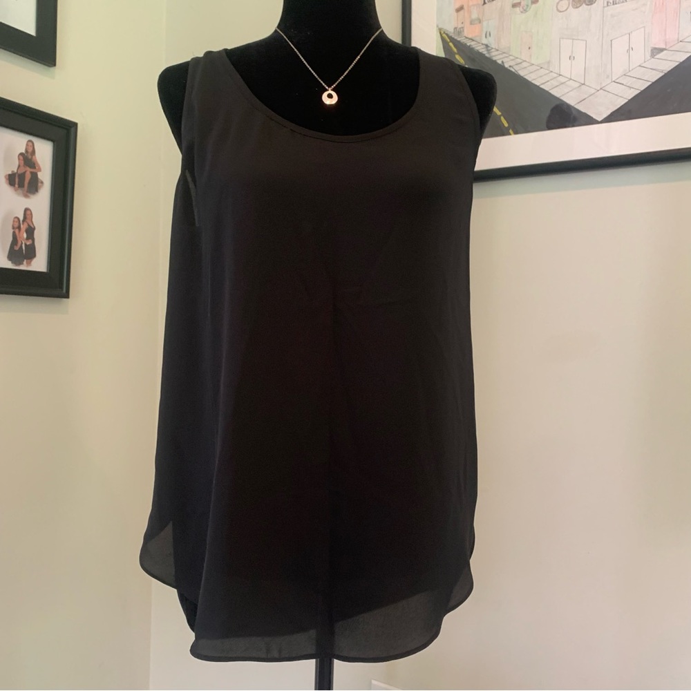 NWT Banana Republic Semi Sheer Layered Back Tank Small S